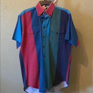 Western Short Sleeve Button Up Medium